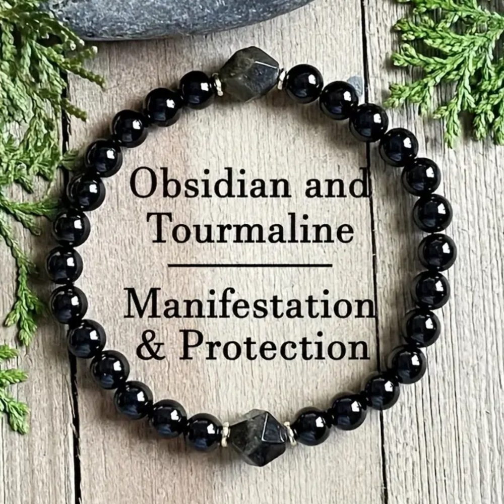 Manifestation and protection gemstone bracelet